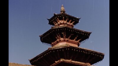 Nepal 1970s, Patan Durbar Square view during daytime