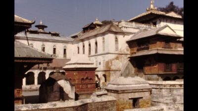 Nepal 1970s, Daytime view of Pashupatinath temple