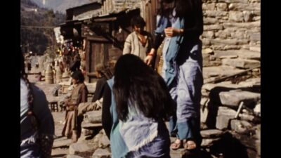 Nepal 1970s, Lifestyle of people in an area with shops and other things