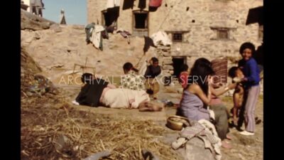 Nepal 1970s, Lifestyle of people of an area during daytime