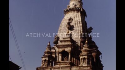 Nepal 1970s, Daytime view of Bhaktapur Durbar Square