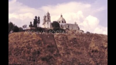 Mexico 1970s, View of Iglesia de Nuestra Señora de los Remedios