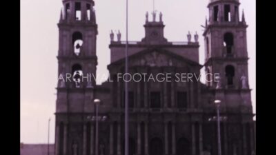 Mexico 1970s, Daytime view of Metropolitan Cathedral of Toluca