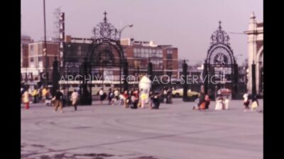 Mexico 1970s, Basilica of Our Lady of Guadalupe view at daytime