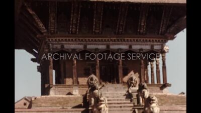 Nepal 1970s, Daytime view of Nyatapola Temple