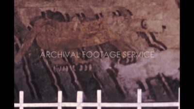 Mexico 1970s, A sculpture view in the wall during daylight
