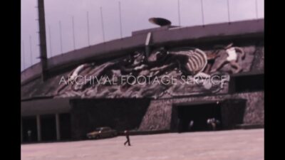 Mexico 1970s, Olympic Stadium on UNAM campus, Mexico City