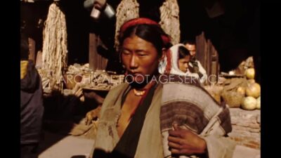 Nepal 1970s, A woman standing in street during daytime