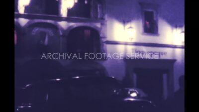 Mexico 1970s, Fountain view during night in outdoor