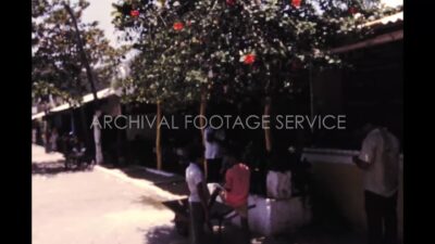 Mexico 1970s, Street side restaurant view during daytime