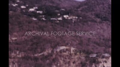 Mexico 1970s, Houses view in mountain during daytime
