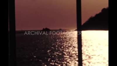 Mexico 1970s, Afternoon view of river beside mountain