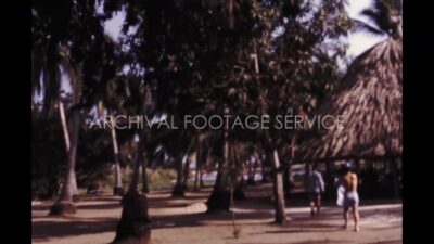 Mexico 1970s, A place with palm trees and resting place