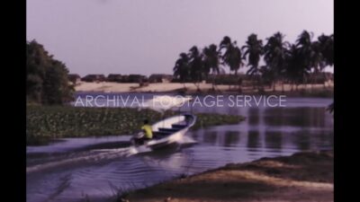Mexico 1970s, Speedboat view in pond during daytime