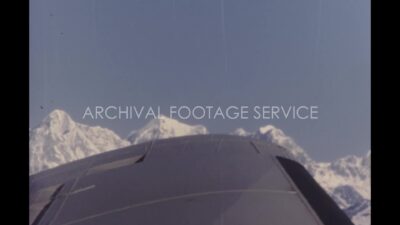 Nepal 1970s, Aerial view of mountain covered with ice during daytime