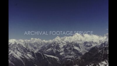 Nepal 1970s, Daytime view of mountain covered with snow