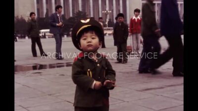 China 1980s, Child in front of National People's Congress