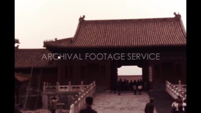 China 1980s, Chinese roof design in Forbidden City during daytime