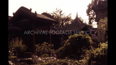 China 1980s, Shanghai Confucian Temple view during daytime