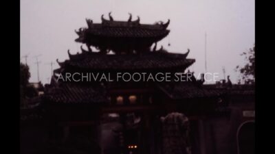China 1980s, Daytime view of Dr. Sun yat-sen's memorial hall museum