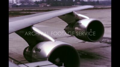 Italy 1970s, Daytime view of Milan Malpensa Airport